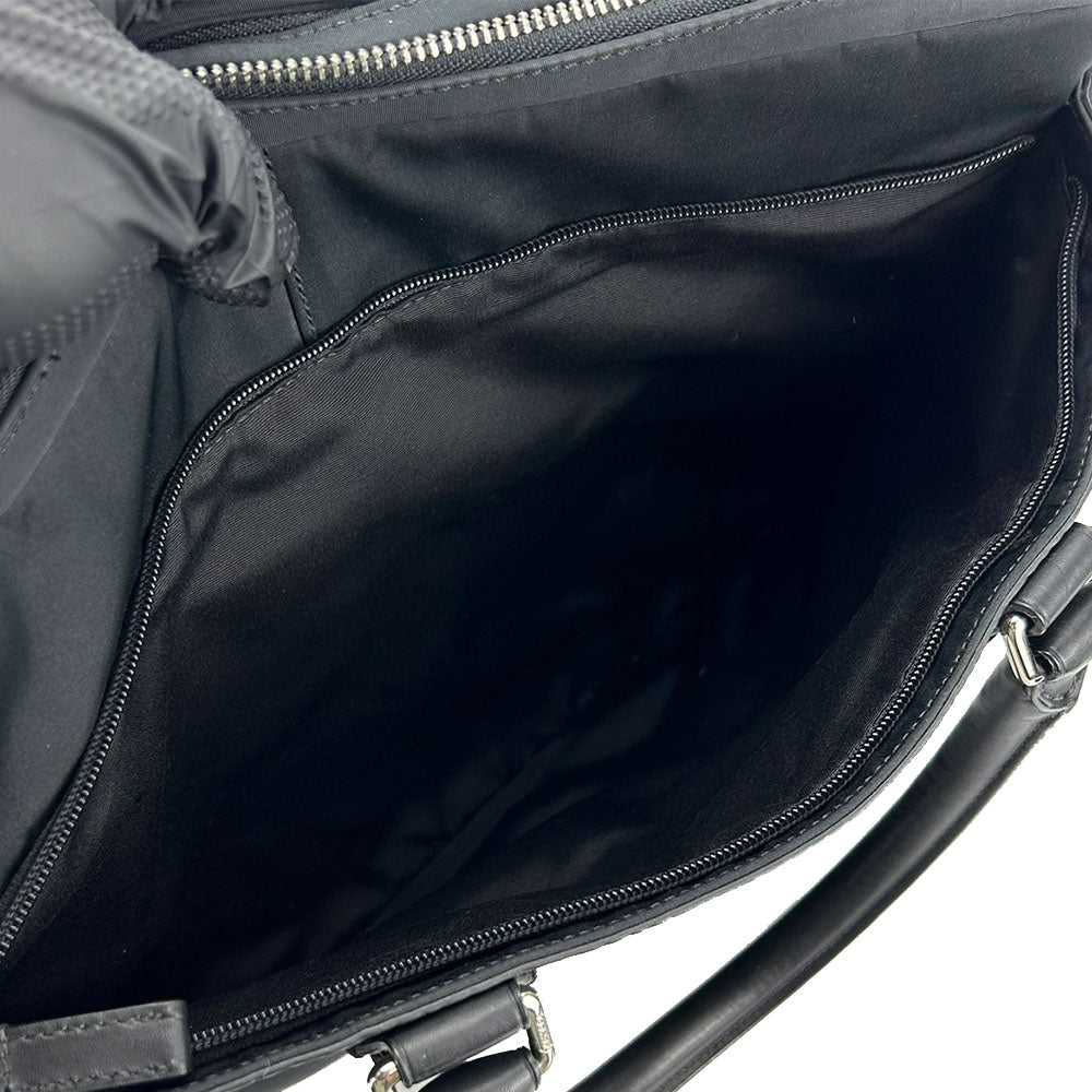 COACH Business bag F70549 Nylon, Leather black Signature mens Used Authentic