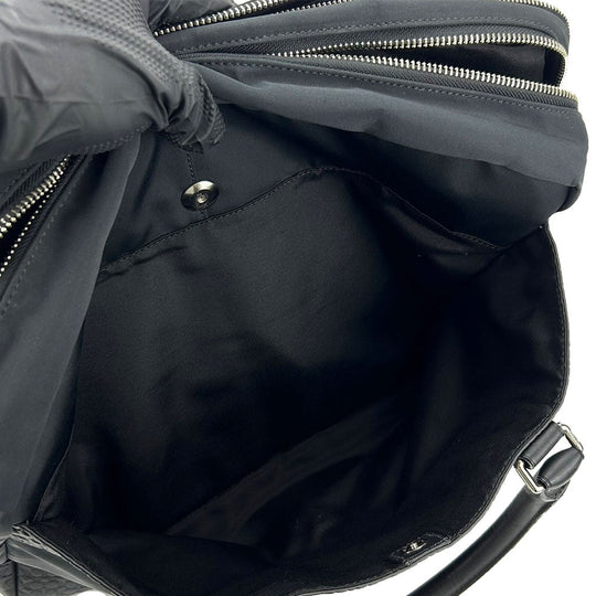 COACH Business bag F70549 Nylon, Leather black Signature mens Used Authentic