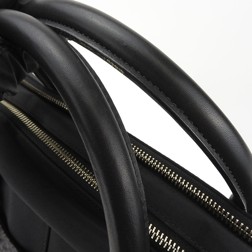 COACH Business bag F70549 Nylon, Leather black Signature mens Used Authentic