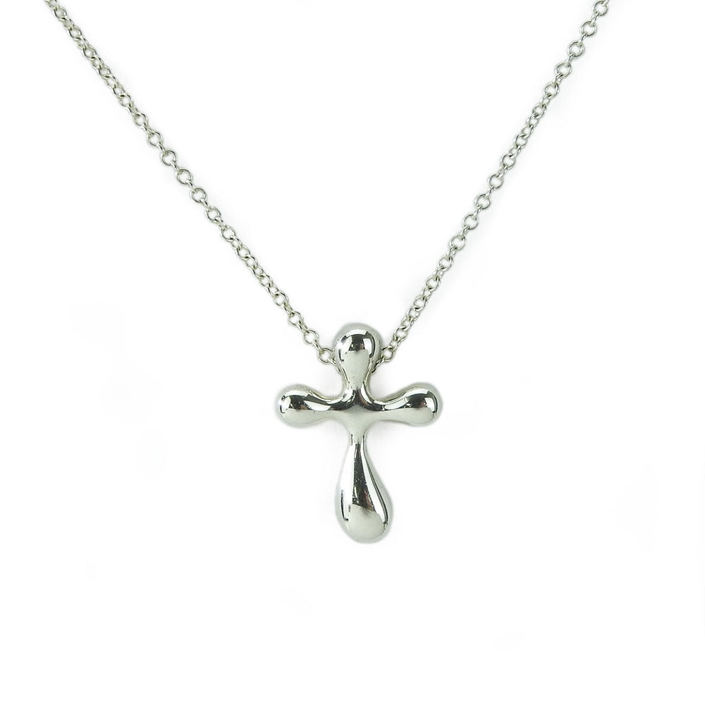 TIFFANY&Co. Necklace Silver925 Silver cross Women Used Authentic