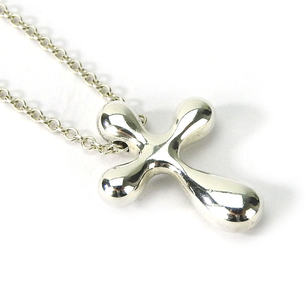 TIFFANY&Co. Necklace Silver925 Silver cross Women Used Authentic