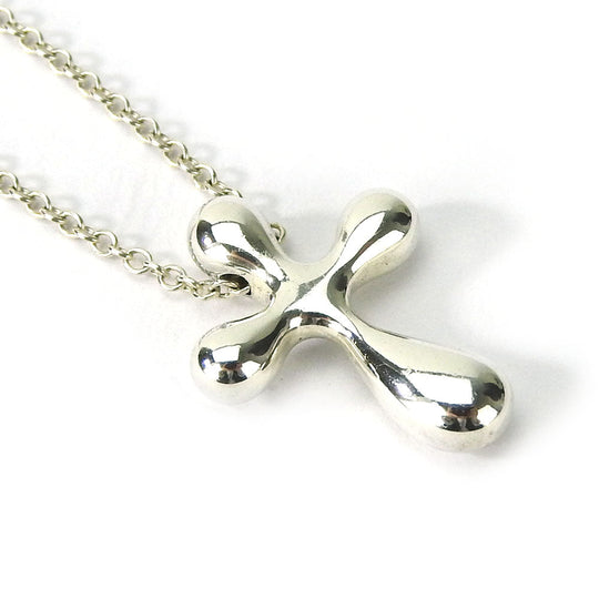 TIFFANY&Co. Necklace Silver925 Silver cross Women Used Authentic