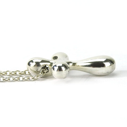 TIFFANY&Co. Necklace Silver925 Silver cross Women Used Authentic