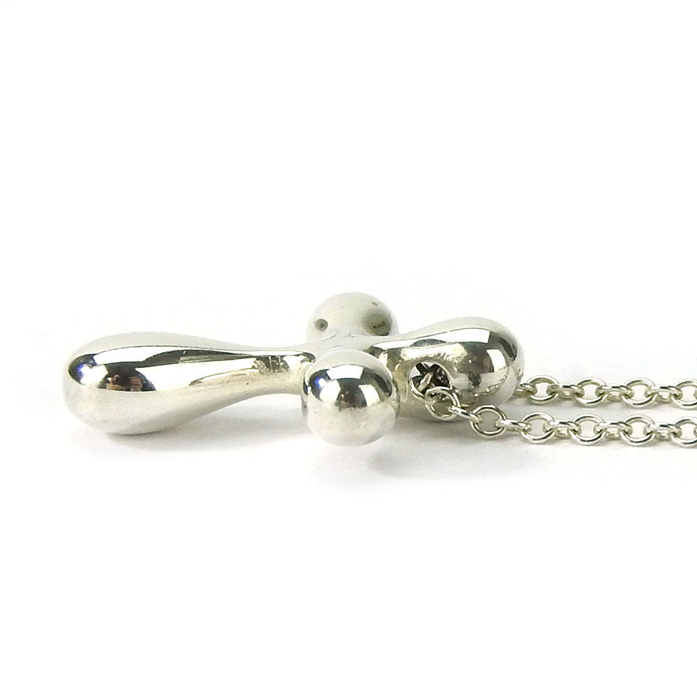 TIFFANY&Co. Necklace Silver925 Silver cross Women Used Authentic