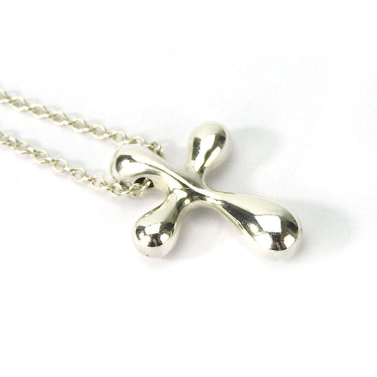 TIFFANY&Co. Necklace Silver925 Silver cross Women Used Authentic