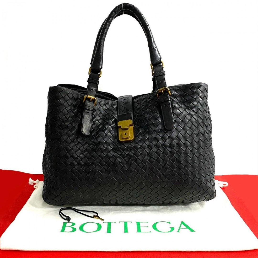BOTTEGAVENETA Tote Bag leather black