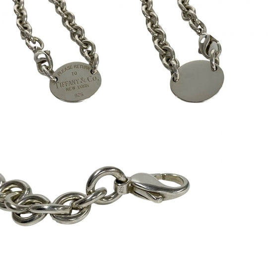 TIFFANY&Co. Necklace Silver925 Silver Return to Oval Necklace