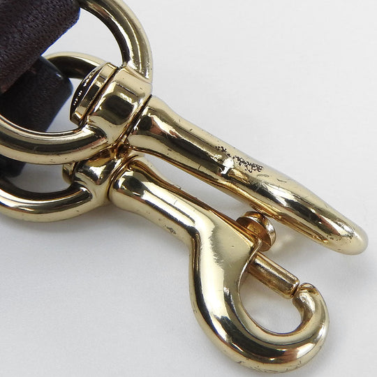 COACH Handbag F25952 leather purple Signature Women Used Authentic