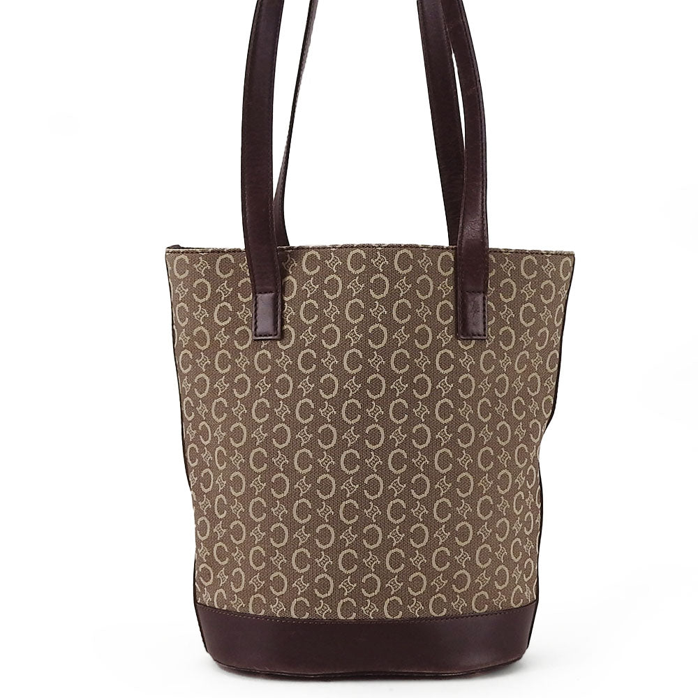CELINE Tote Bag Canvas, Leather beige Sulky Women Used Authentic