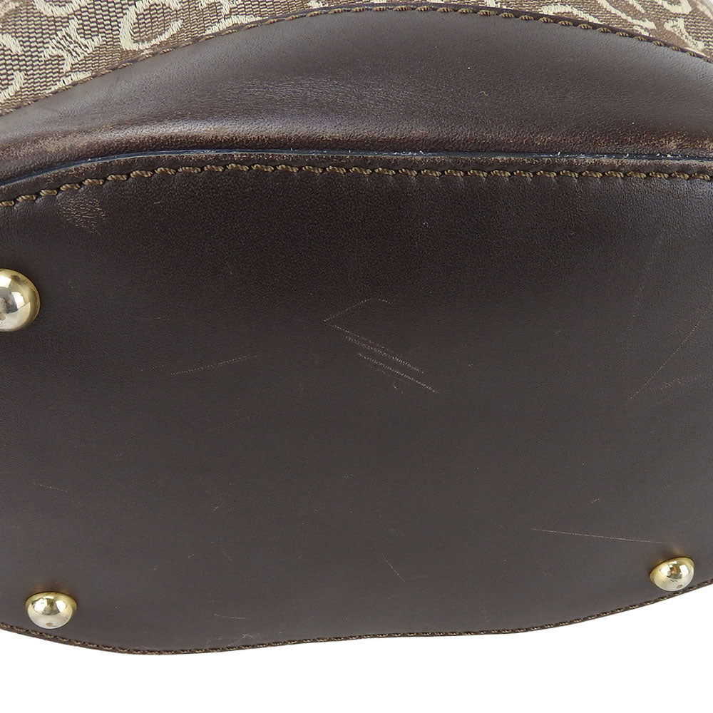 CELINE Tote Bag Canvas, Leather beige Sulky Women Used Authentic