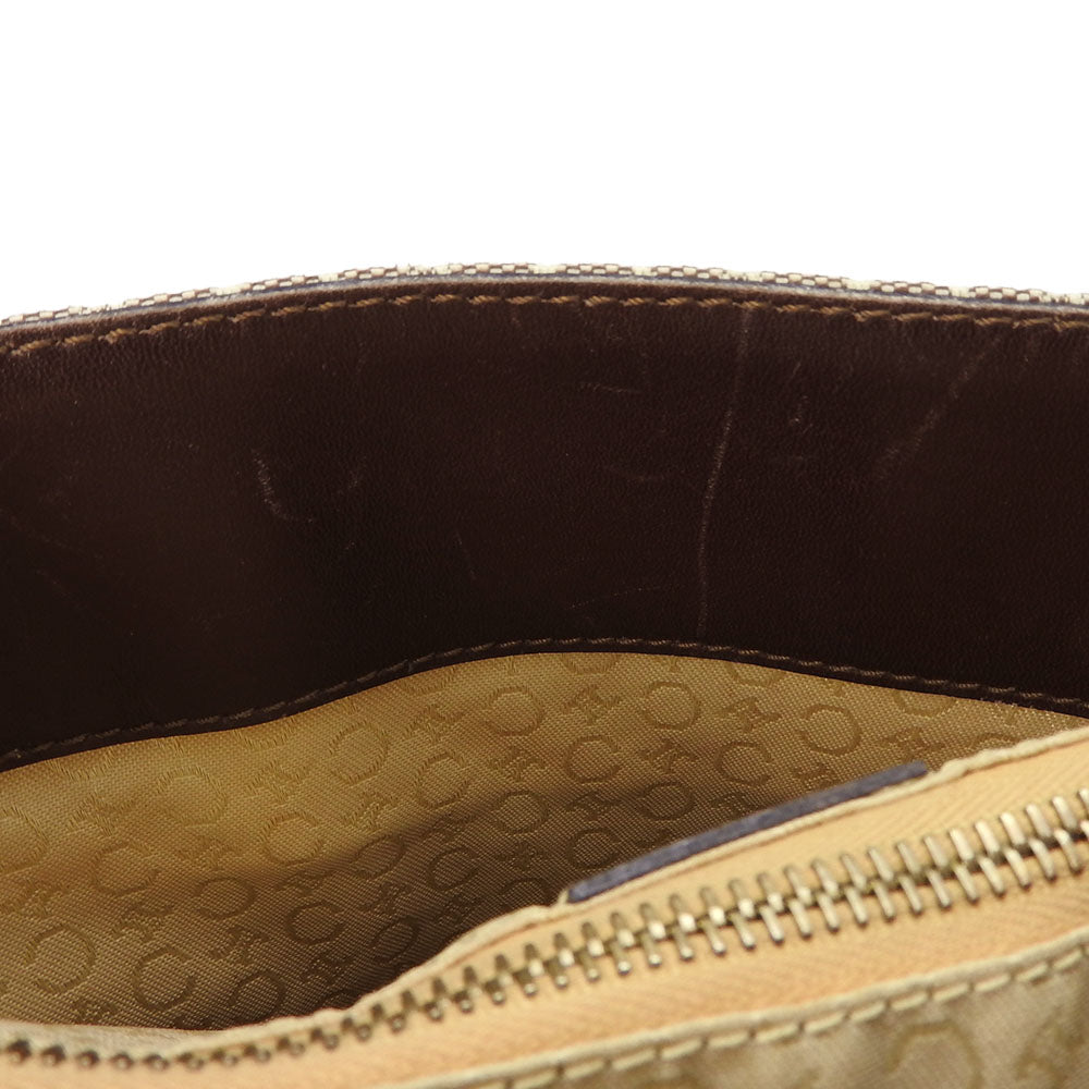 CELINE Tote Bag Canvas, Leather beige Sulky Women Used Authentic