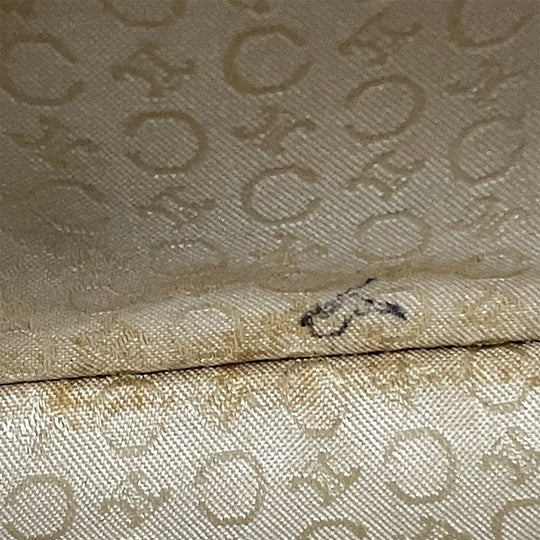 CELINE Tote Bag Canvas, Leather beige Sulky Women Used Authentic