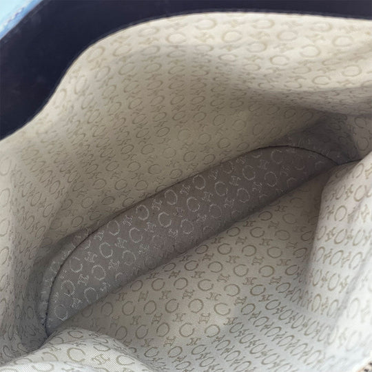 CELINE Tote Bag Canvas, Leather beige Sulky Women Used Authentic