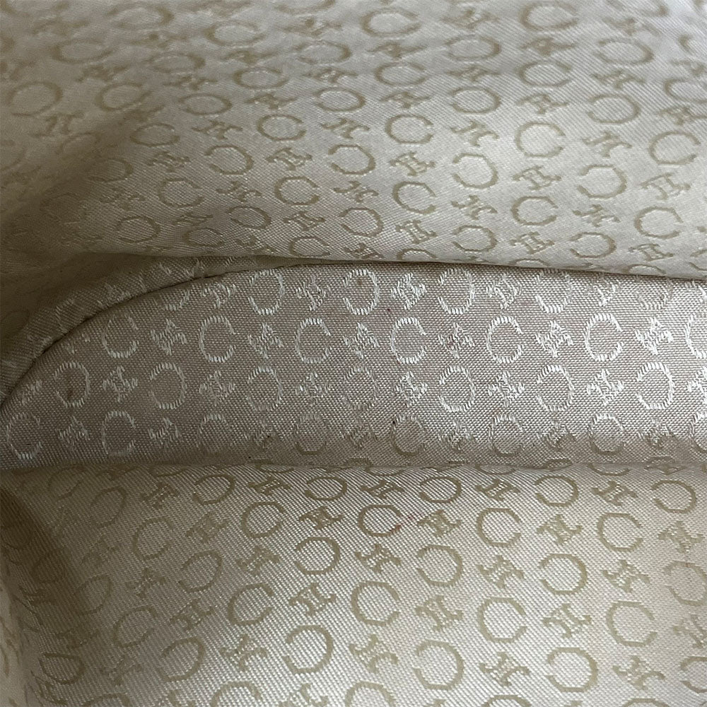 CELINE Tote Bag Canvas, Leather beige Sulky Women Used Authentic