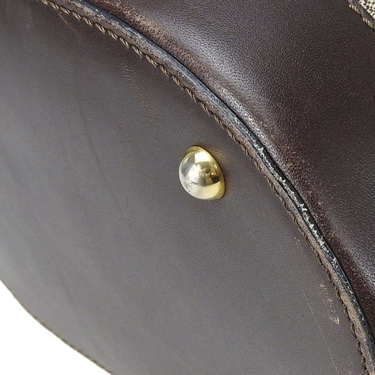 CELINE Tote Bag Canvas, Leather beige Sulky Women Used Authentic