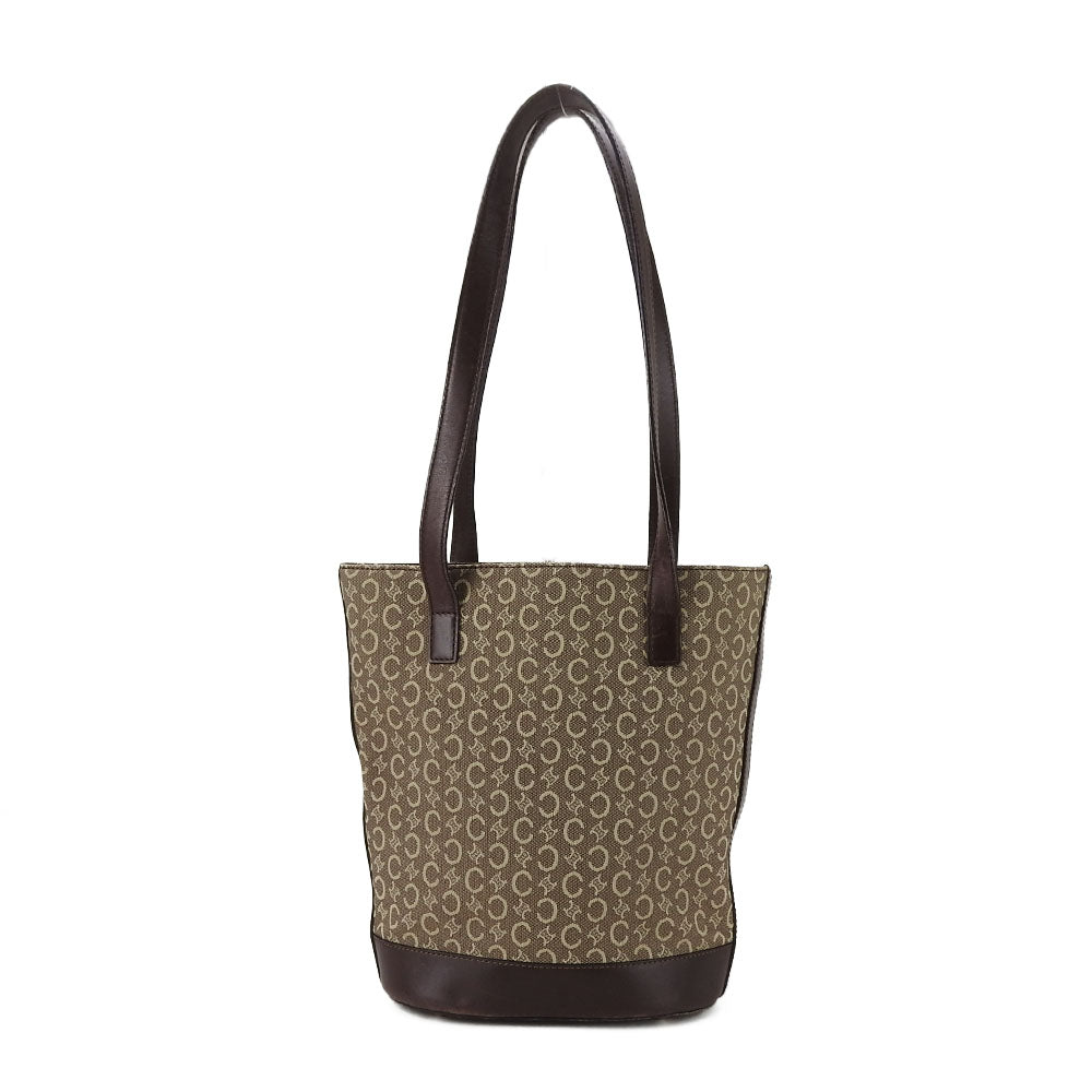 CELINE Tote Bag Canvas, Leather beige Sulky Women Used Authentic