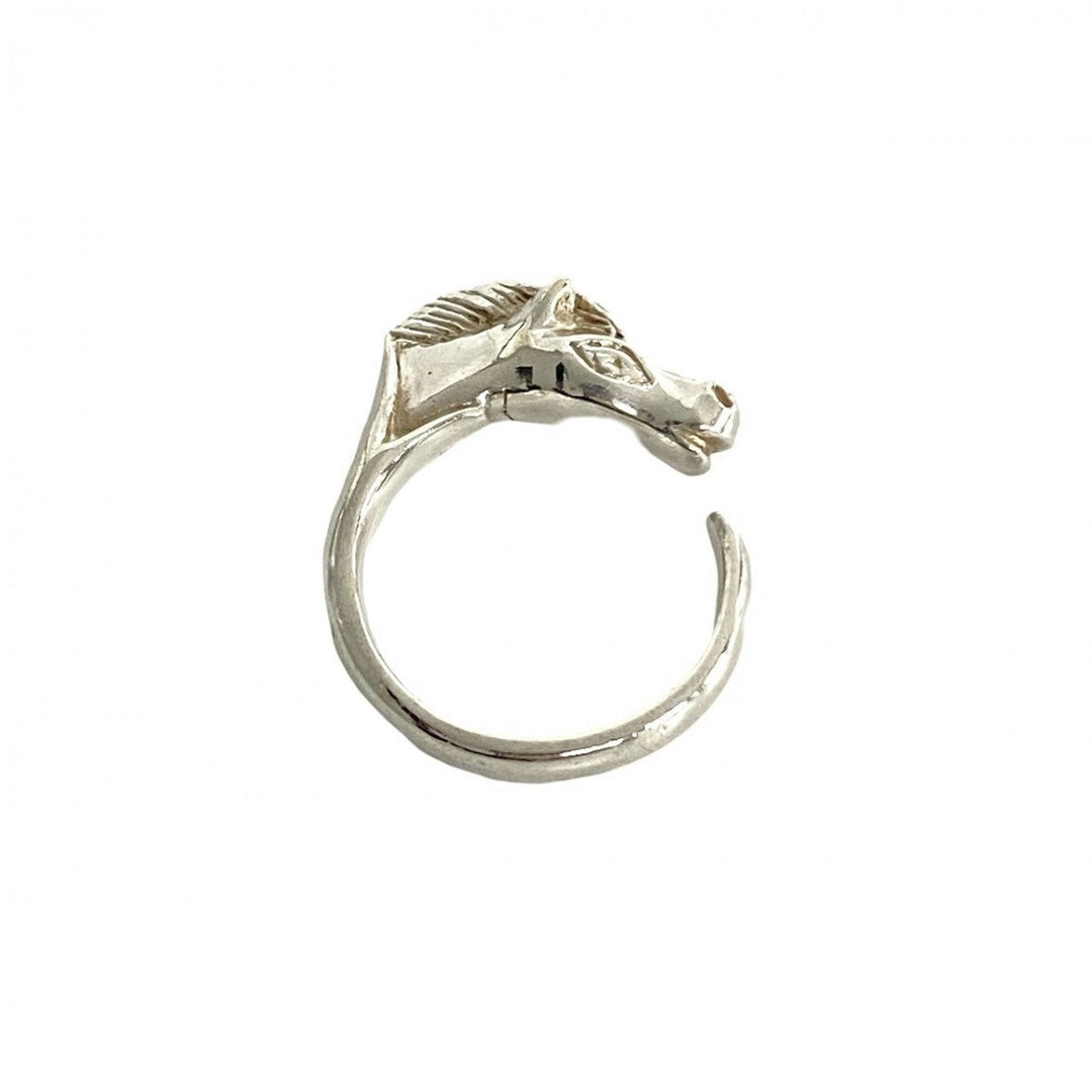 HERMES Ring Silver925 Silver Cheval Horseshoe Ring
