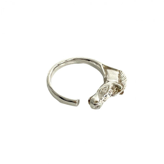 HERMES Ring Silver925 Silver Cheval Horseshoe Ring