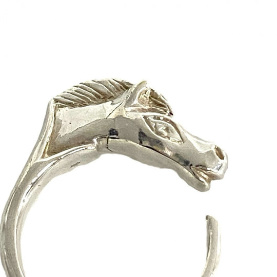 HERMES Ring Silver925 Silver Cheval Horseshoe Ring