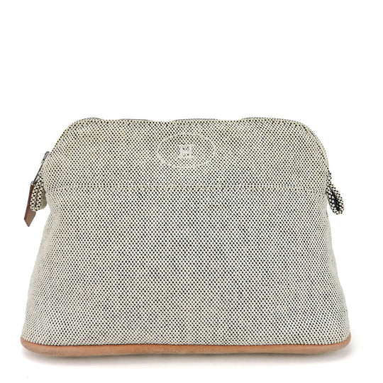 HERMES Pouch canvas gray Bored Pouch Mini