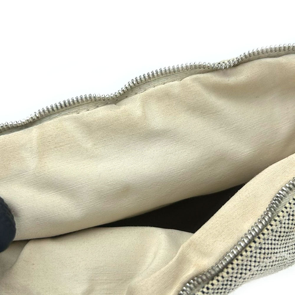 HERMES Pouch canvas gray Bored Pouch Mini