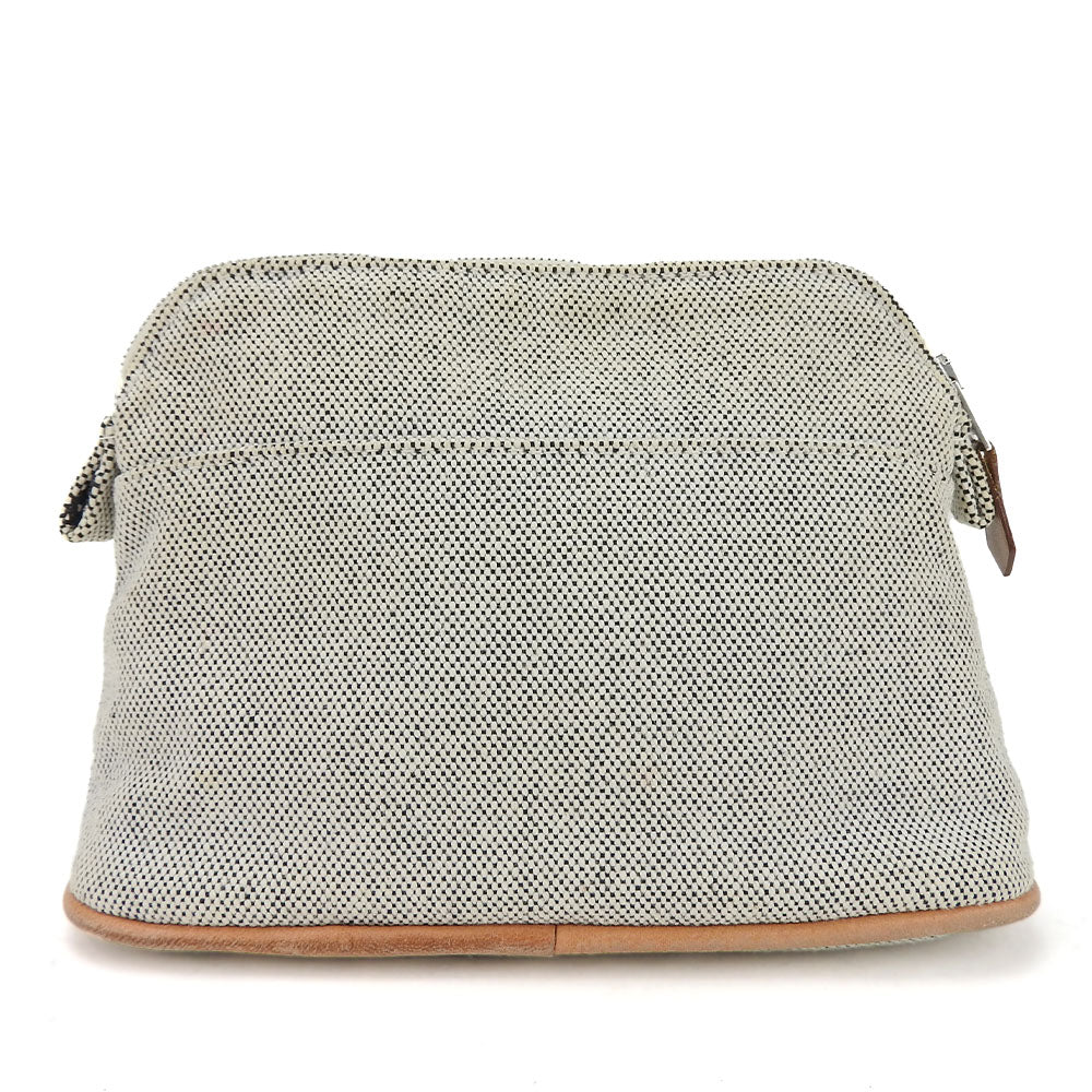 HERMES Pouch canvas gray Bored Pouch Mini