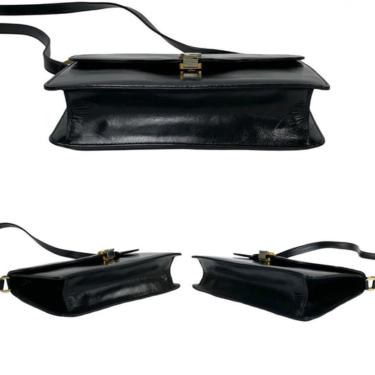CELINE Shoulder Bag leather black