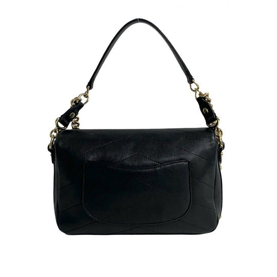 CHANEL Shoulder Bag leather black