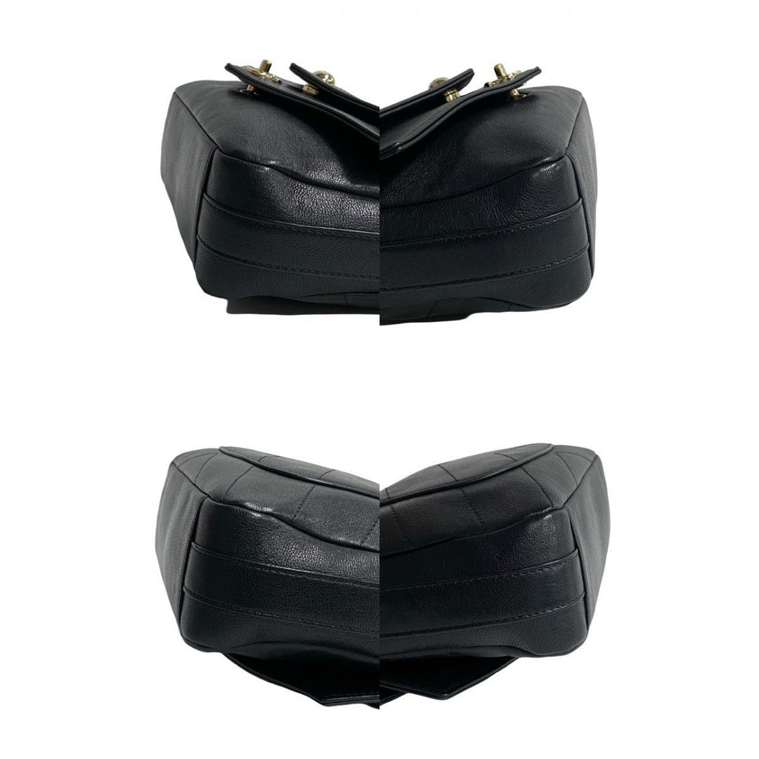 CHANEL Shoulder Bag leather black