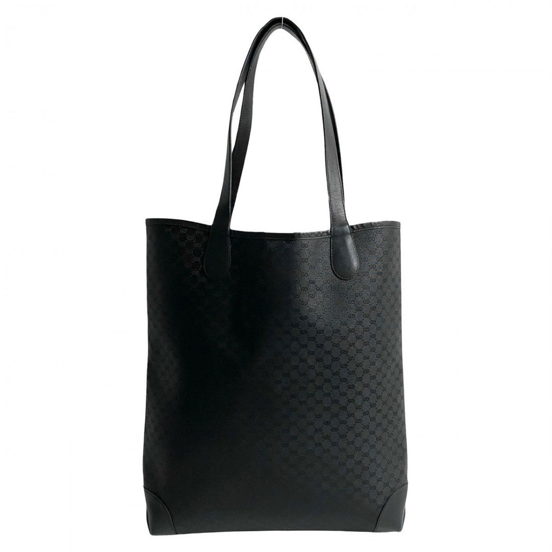 GUCCI Tote Bag leather black Sherry line