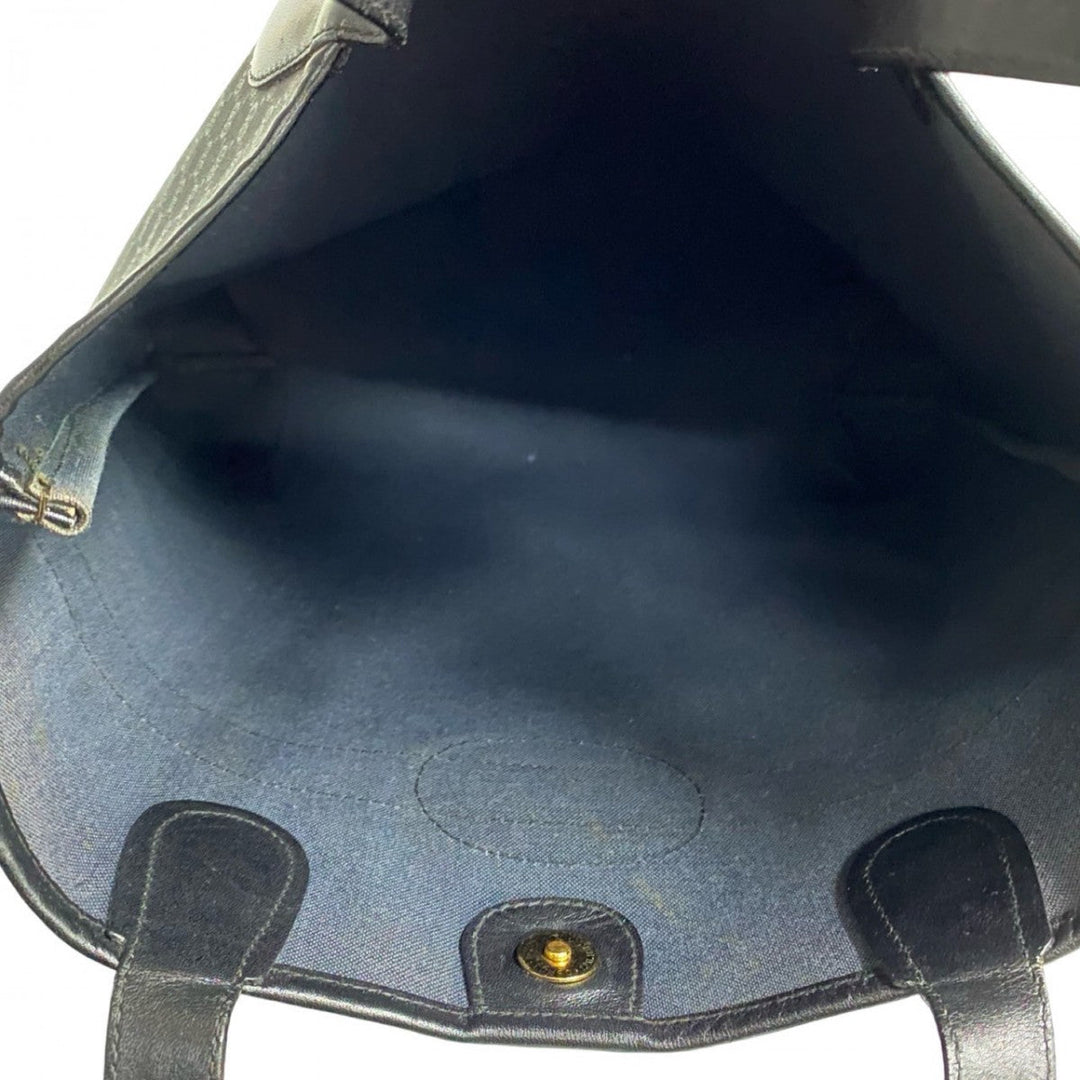 GUCCI Tote Bag leather black Sherry line