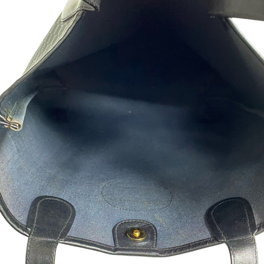 GUCCI Tote Bag leather black Sherry line