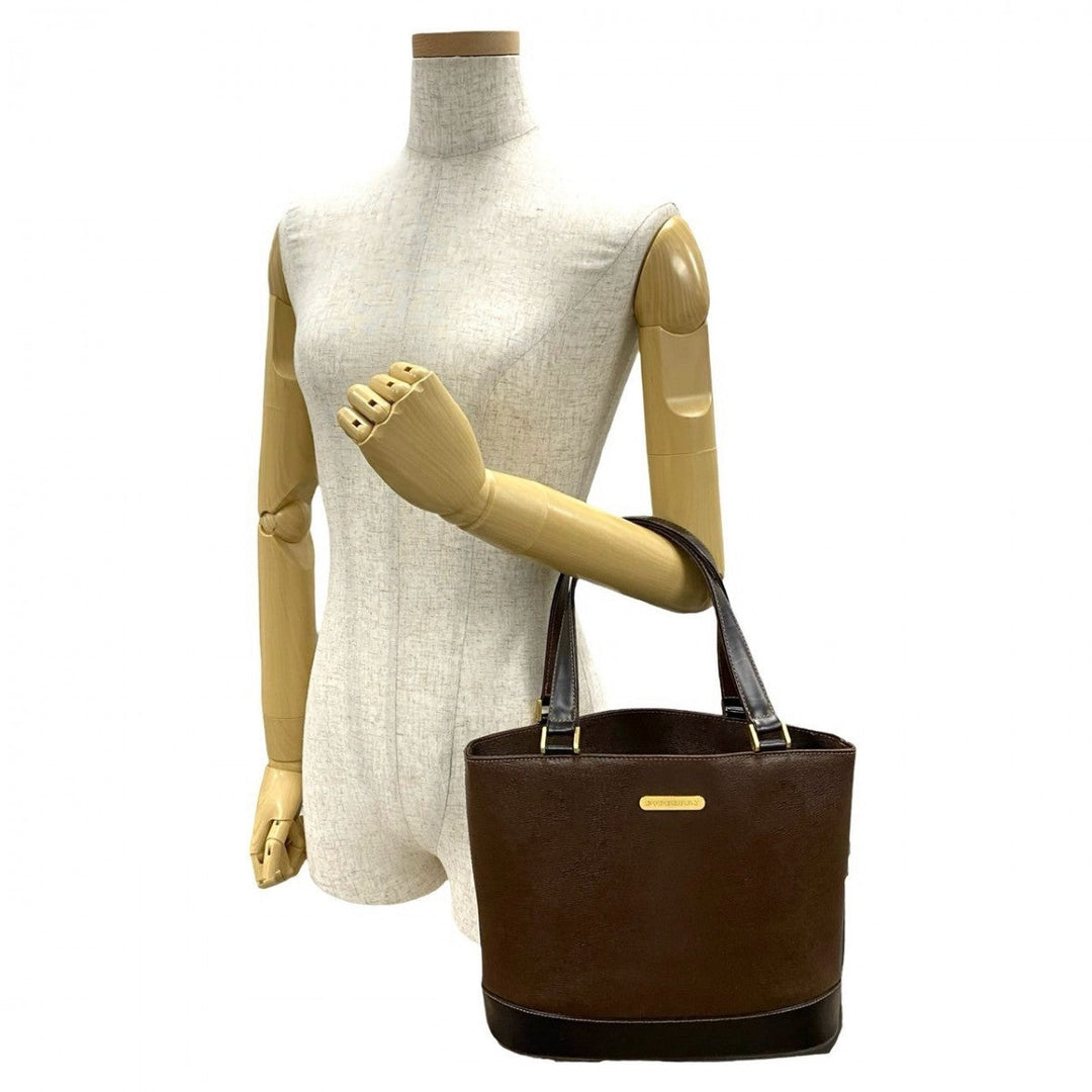 BURBERRY Handbag leather Brown