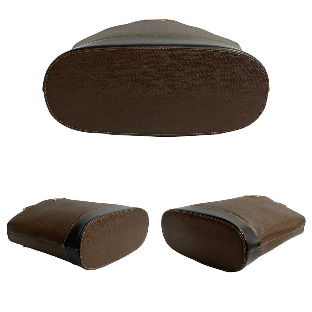 BURBERRY Handbag leather Brown