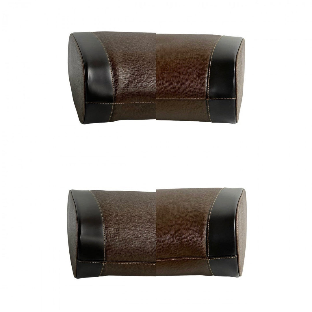 BURBERRY Handbag leather Brown