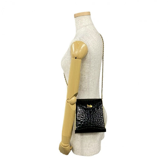 CELINE Shoulder Bag leather black