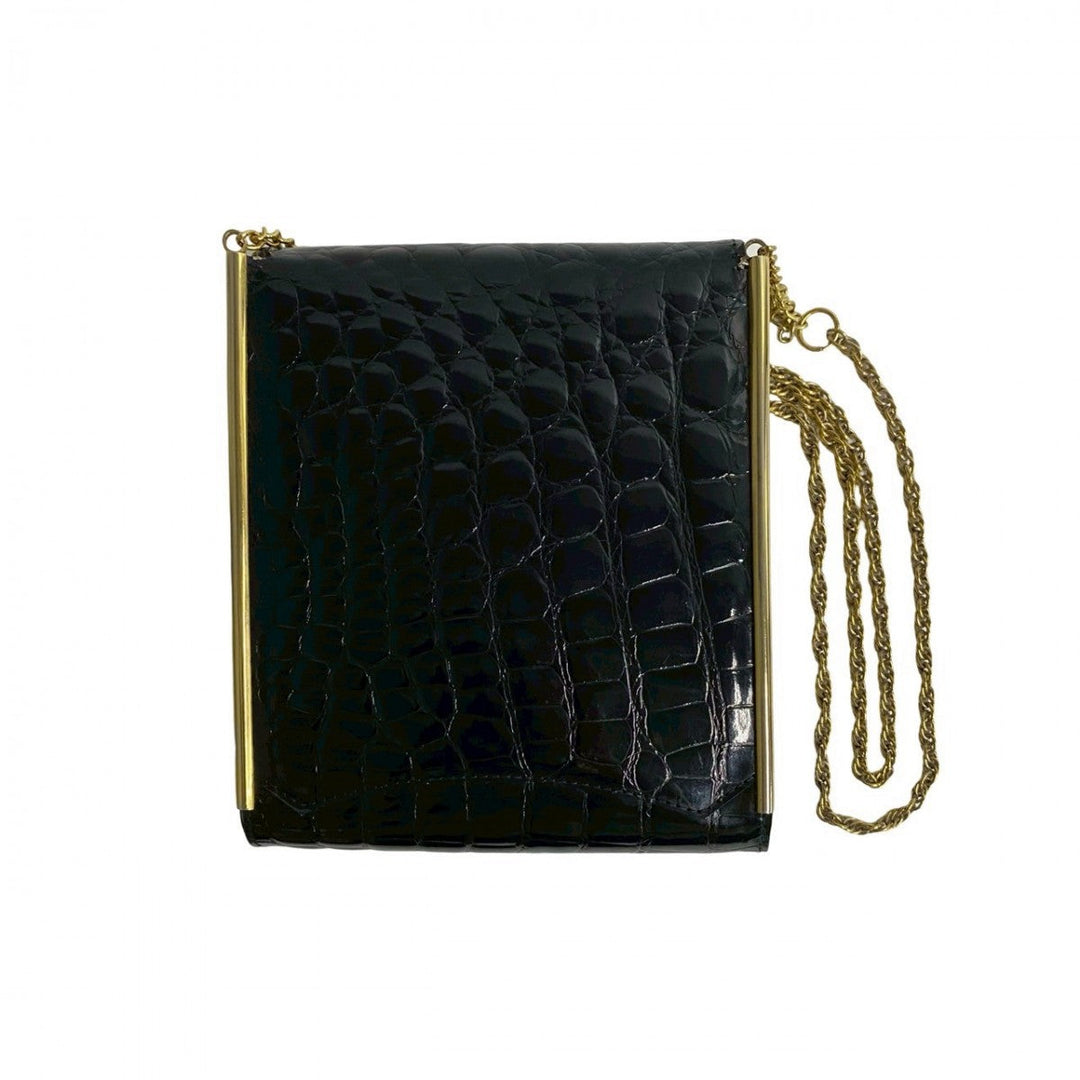 CELINE Shoulder Bag leather black