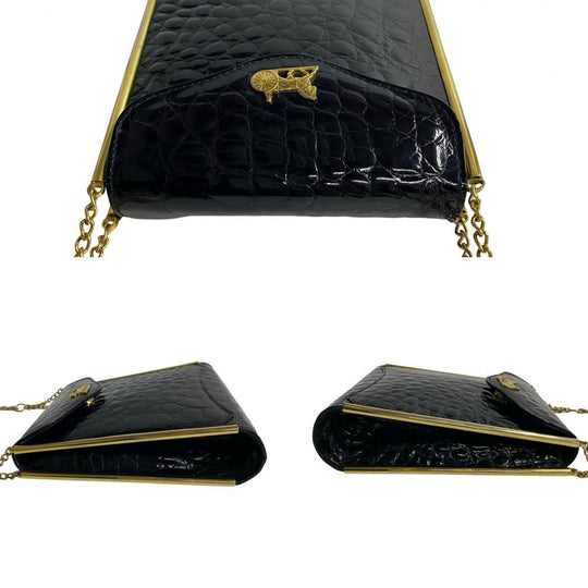 CELINE Shoulder Bag leather black