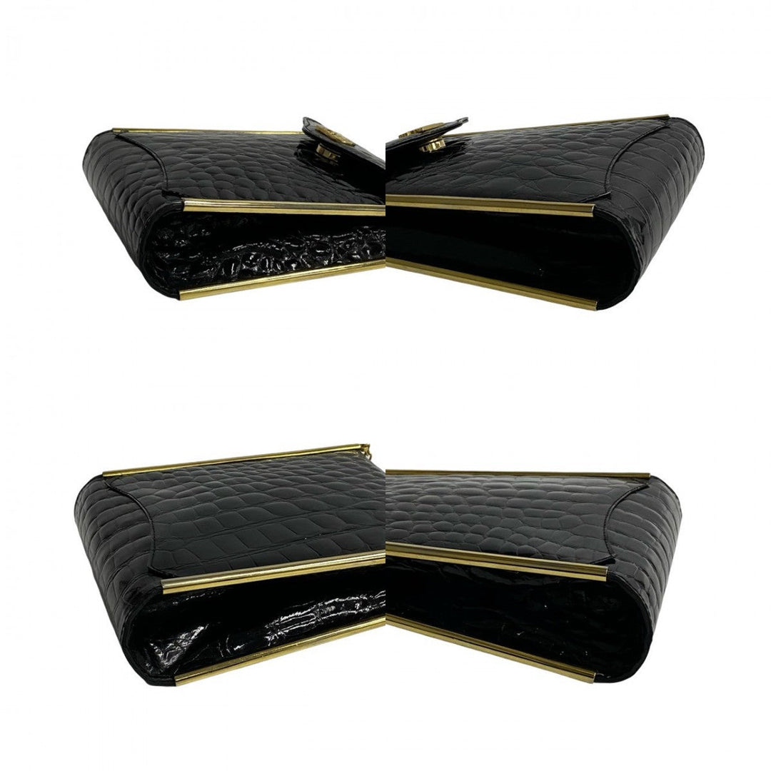 CELINE Shoulder Bag leather black