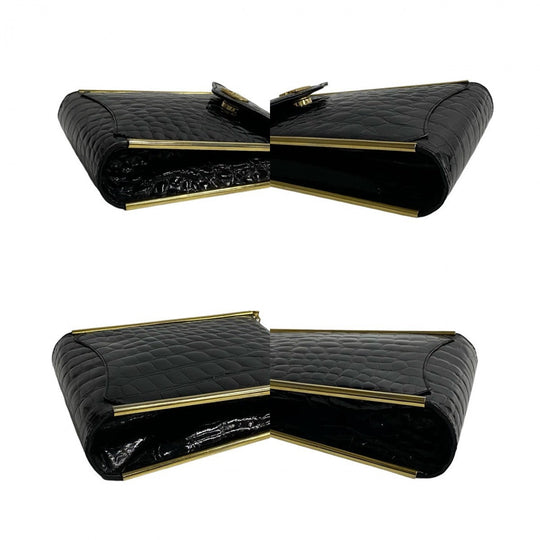 CELINE Shoulder Bag leather black