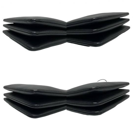 CELINE Shoulder Bag leather black trio