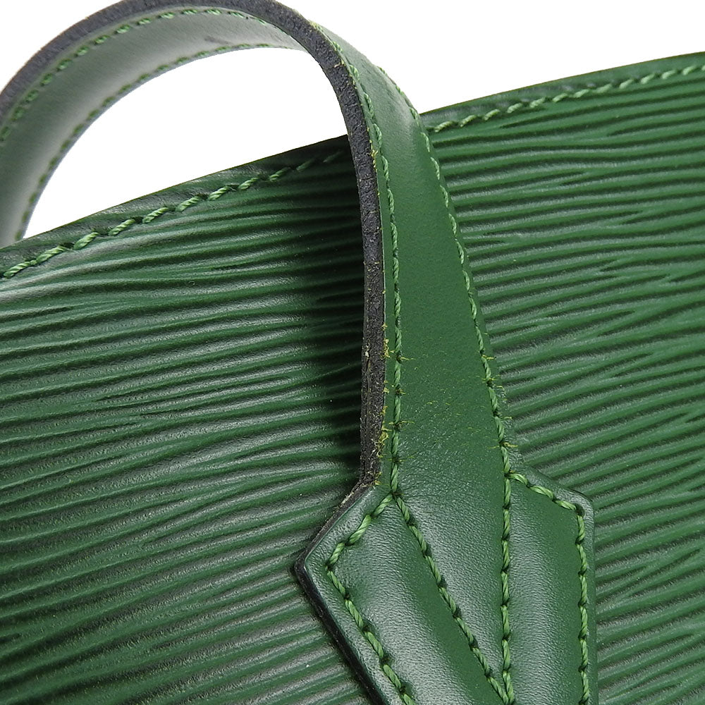 LOUIS VUITTON Tote Bag M52334 Epi Leather green Sun jack shopping Women Used Authentic