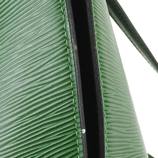 LOUIS VUITTON Tote Bag M52334 Epi Leather green Sun jack shopping Women Used Authentic