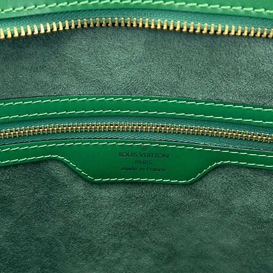 LOUIS VUITTON Tote Bag M52334 Epi Leather green Sun jack shopping Women Used Authentic