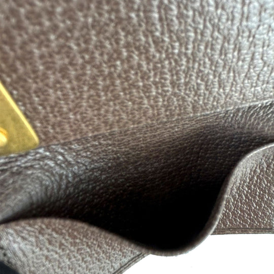 GUCCI Key case Key holder  603732 GG Supreme canvas, leather beige Off deer unisex(Unisex) Used Authentic