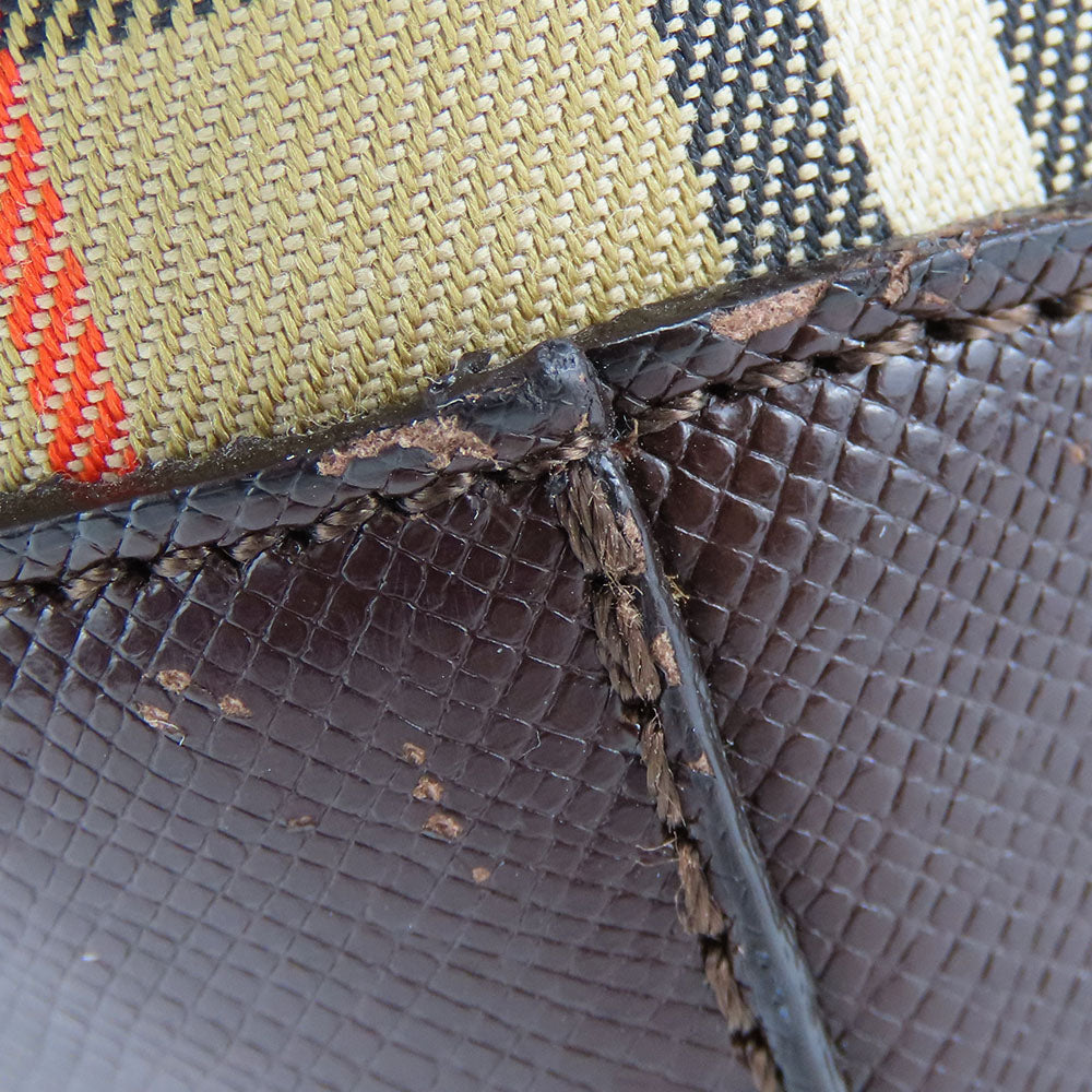 BURBERRY Handbag Canvas, Leather beige Nova Check Women Used Authentic