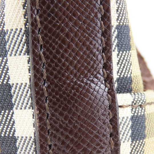 BURBERRY Handbag Canvas, Leather beige Nova Check Women Used Authentic