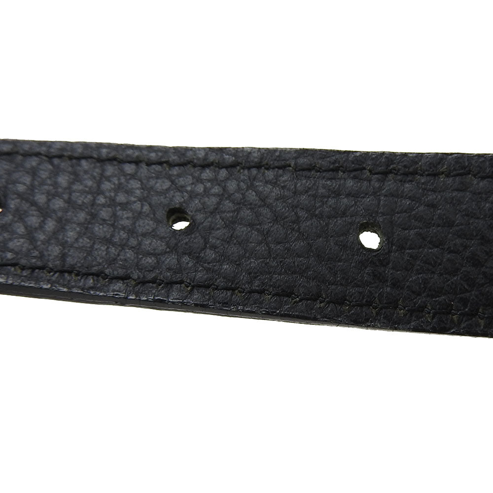 BURBERRY Shoulder Bag Canvas, Leather black Women Used Authentic