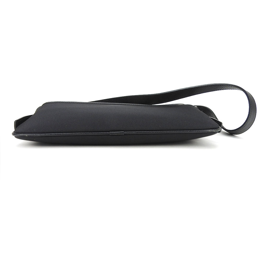 BURBERRY Shoulder Bag Canvas, Leather black Women Used Authentic