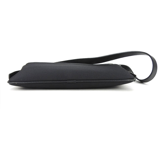 BURBERRY Shoulder Bag Canvas, Leather black Women Used Authentic